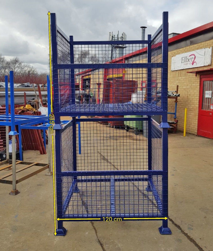 Heavy Duty Stackable Steel Cages 120cm wide, 120cm long, 120cm high