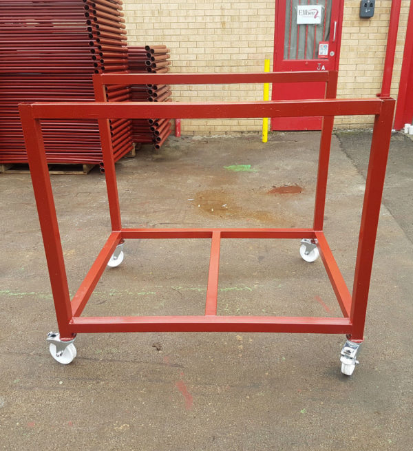 British Made Light Duty 1400mm Steel Trolley with 5" Castors