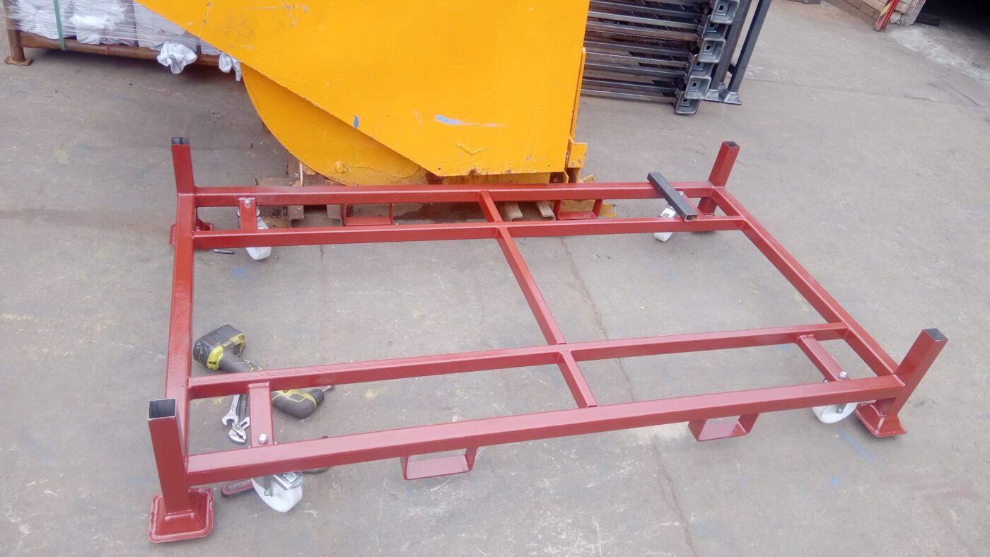 Heavy Duty Stackable Steel Stillage 1140mm wide, 2000mm long, 1000mm