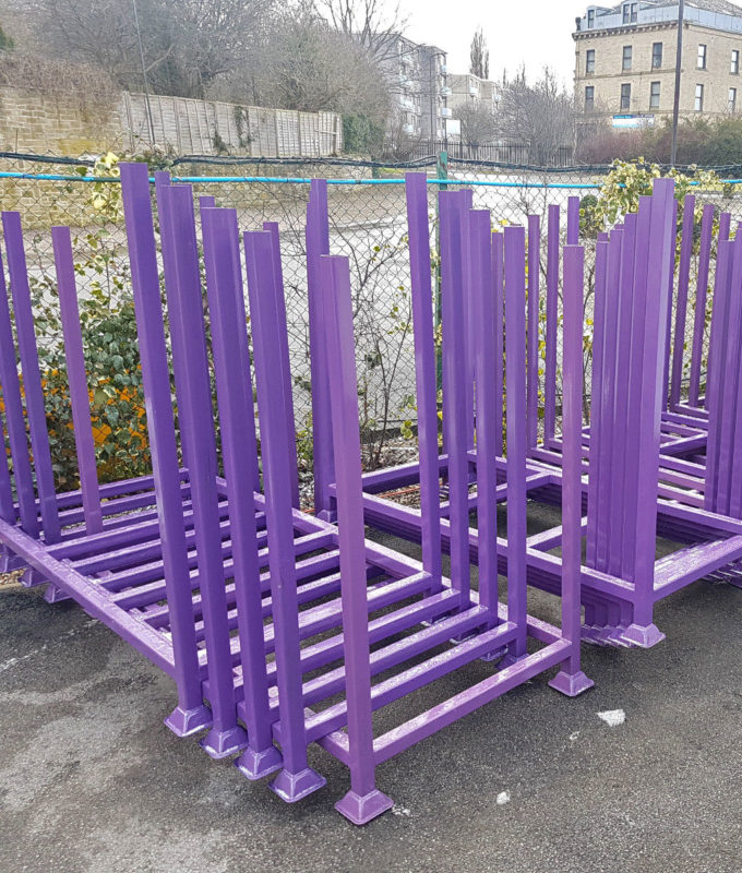 Heavy Duty Stackable Steel Stillage 36" wide, 72" long, 60" high