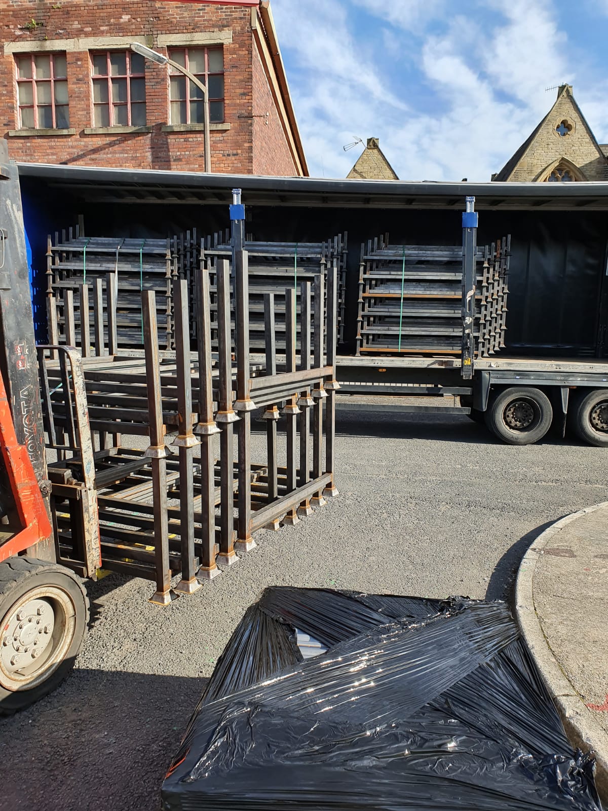 Heavy Duty Stackable Steel Stillage 1300mm wide, 1000mm long, 1100mm
